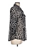 Eden & Olivia Animal Print Silver 3/4 Sleeve Blouse Size L - photo 4