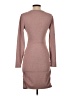 Express Solid Brown Casual Dress Size S - photo 2