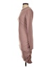 Express Solid Brown Casual Dress Size S - photo 5