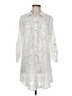 Lilly Pulitzer 100% Polyester Damask Paisley White 3/4 Sleeve Blouse Size M - photo 1