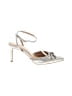 Kelly & Katie Metallic Silver Heels Size 10 - photo 1