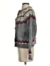 Line & Dot Chevron-herringbone Gray Pullover Sweater Size S - photo 5