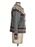 Line & Dot Chevron-herringbone Gray Pullover Sweater Size S - photo 4