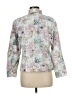 Chico's 100% Cotton Print White Jacket Size Med (1) - photo 2