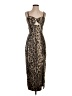 Saylor Animal Print Brown Cocktail Dress Size S (estimated) - photo 1