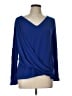 Tahari Blue Long Sleeve Blouse Size L - photo 1