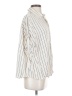 She + Sky 100% Rayon Stripes Ivory 3/4 Sleeve Button-Down Shirt Size S - photo 4