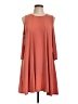 BCBGeneration Solid Orange Casual Dress Size L - photo 1
