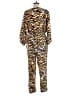 Rachel Comey Animal Print Gold Yellow Jumpsuit Size 8 - photo 2