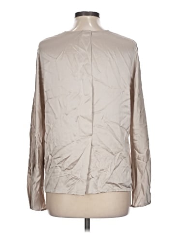 Vince. Long Sleeve Silk Top (view 2)