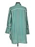 Black Label by Chico's 100% Polyester Stripes Green 3/4 Sleeve Blouse Size Med (1) - photo 2
