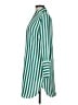 Black Label by Chico's 100% Polyester Stripes Green 3/4 Sleeve Blouse Size Med (1) - photo 5