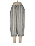 Flax 100% Flax Stripes Silver Casual Pants Size (L) - photo 1
