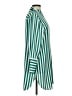 Black Label by Chico's 100% Polyester Stripes Green 3/4 Sleeve Blouse Size Med (1) - photo 4