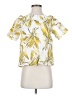Mo:Vint Tropical Yellow Short Sleeve Blouse Size XS - photo 1