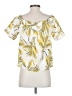 Mo:Vint Tropical Yellow Short Sleeve Blouse Size XS - photo 2
