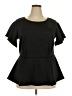 ELOQUII Black Short Sleeve Top Size 18 Plus - photo 1