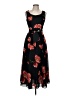 CDC Apparel Floral Black Cocktail Dress Size 8 - photo 1