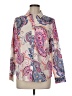 Chico's 100% Cotton Paisley Pink Long Sleeve Blouse Size Med (1) - photo 1