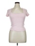Assorted Brands Pink Short Sleeve T-Shirt Size XL - photo 1