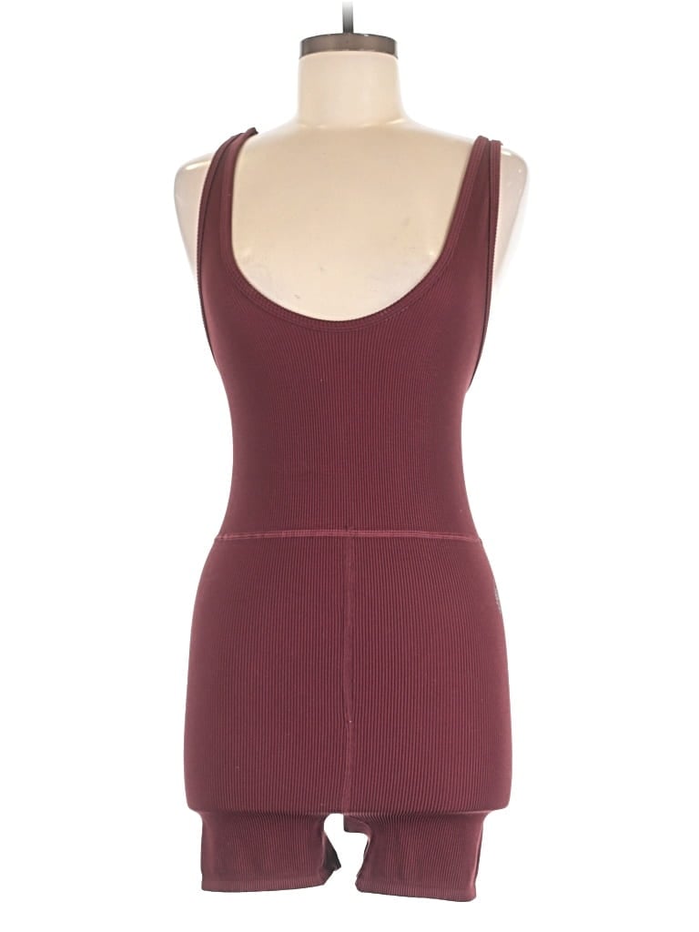 Pre-owned Fp Movement Romper In Burgundy