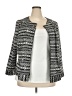 Alex Evenings Chevron-herringbone Gray Blazer Size 2X - photo 1