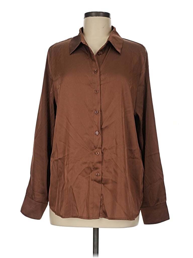 Petal And Pup Long Sleeve Blouse In Brown