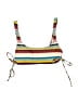 No Boundaries Stripes Yellow Swimsuit Top Size 7 - photo 1
