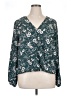 Fortune + Ivy 100% Polyester Teal 3/4 Sleeve Blouse Size XL - photo 1