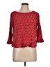 Gap Outlet 100% Viscose Red 3/4 Sleeve Blouse Size L - photo 1