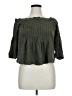 Tibi 100% Silk Green 3/4 Sleeve Silk Top Size 10 - photo 1