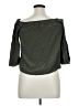 Tibi 100% Silk Green 3/4 Sleeve Silk Top Size 10 - photo 2