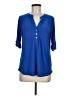 Anne Klein Blue 3/4 Sleeve Blouse Size M - photo 1