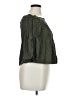 Tibi 100% Silk Green 3/4 Sleeve Silk Top Size 10 - photo 4
