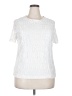 Cervelle 100% Nylon Ivory Short Sleeve Top Size 2X - photo 1