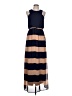 Pink Owl 100% Polyester Stripes Blue Casual Dress Size L - photo 1