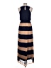 Pink Owl 100% Polyester Stripes Blue Casual Dress Size L - photo 2