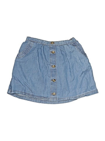 Lands' End Denim Skirt (view 1)