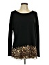Rhonda Shear Black Long Sleeve Blouse Size L - photo 1