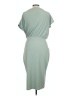 Unbranded Solid Green Cocktail Dress Size L - photo 2