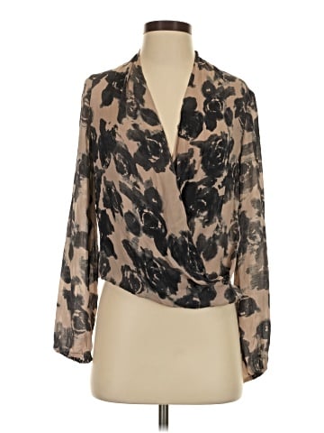 Haute Hippie 3/4 Sleeve Silk Top (view 1)