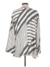 The Drop 100% Polyester Stripes Gray Kimono Size L - photo 2