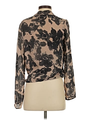 Haute Hippie 3/4 Sleeve Silk Top (view 2)