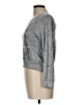 Stranded Metallic Silver Pullover Sweater Size L - photo 5