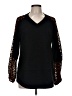 Fashion Express Animal Print Black Pullover Sweater Size M - photo 1
