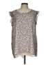 Everleigh 100% Polyester Tan Sleeveless Blouse Size L - photo 1