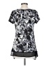 Simply Vera Vera Wang 100% Polyester Black Short Sleeve Top Size S - photo 2