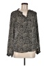 Daniel Rainn 100% Polyester Animal Print Black Long Sleeve Blouse Size M - photo 1
