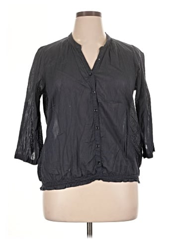 SONOMA life + style 3/4 Sleeve Button-Down Shirt (view 1)
