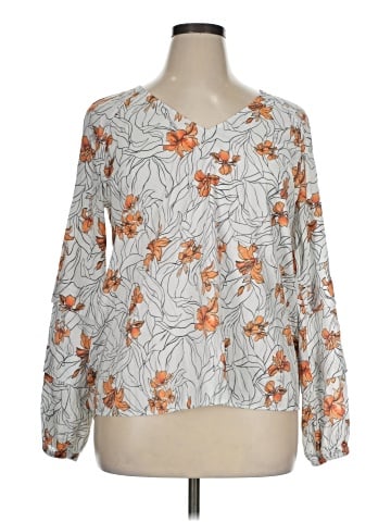 Worthington Long Sleeve Blouse (view 1)